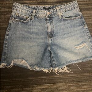 Forever 21 Girls Distressed Ripped Denim Shorts